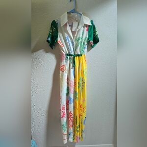 NWT, Endless Moon, Colorful Printed Jumpsuit, Sz. S